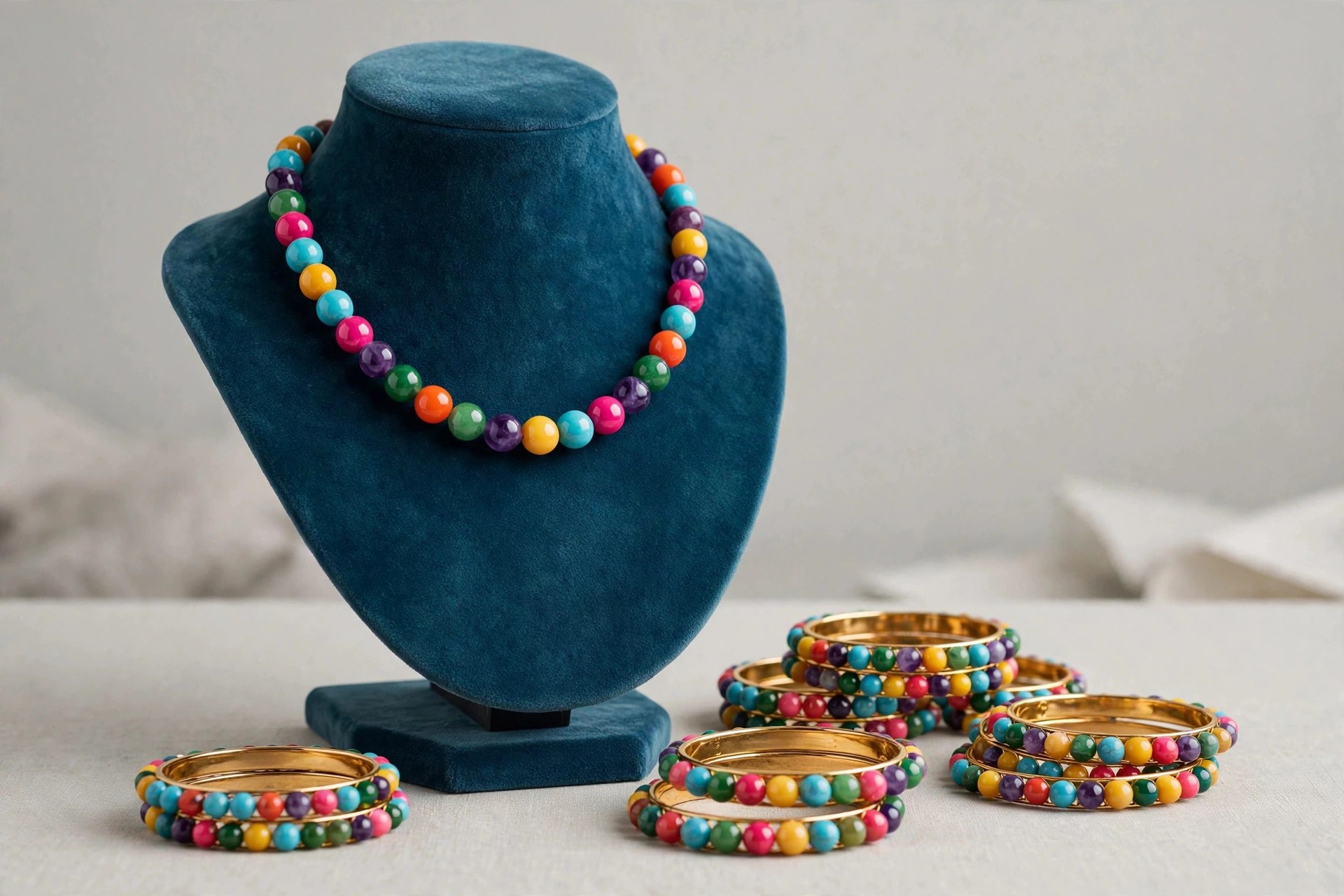 Same display with vibrant stunning imitation jewellery from AL-AZEEM